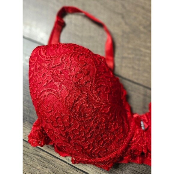 2 for $20 Smart & Sexy Signature Lace Push-Up Bra No No Red - Picture 5 of 8